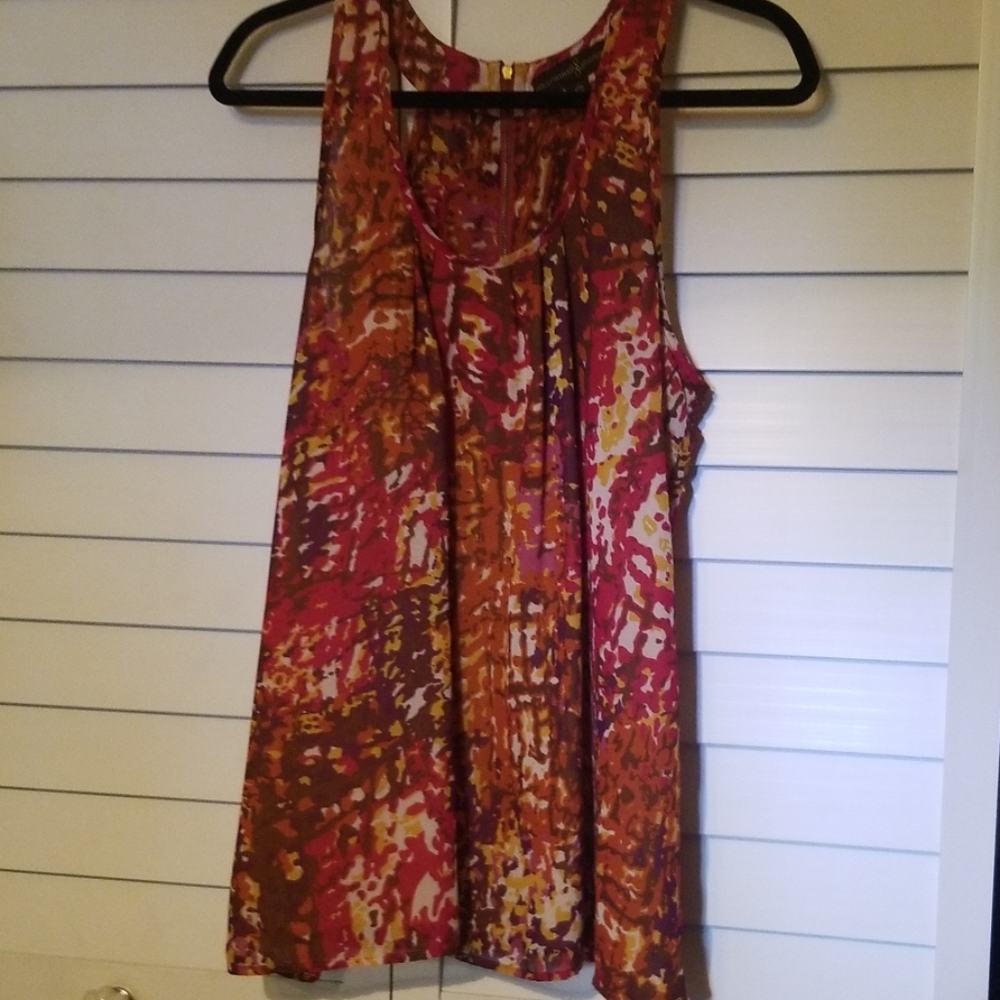 Beautiful colorful racerback flowy top